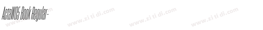 ActaW05 Book Regular字体转换